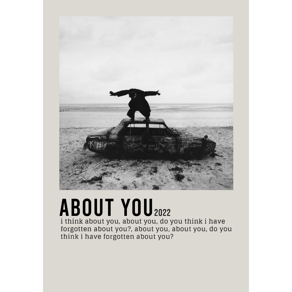 ปกโปสเตอร์ Single About You by ​1975 สําหรับช่างตัดผมห้อง/ผนัง