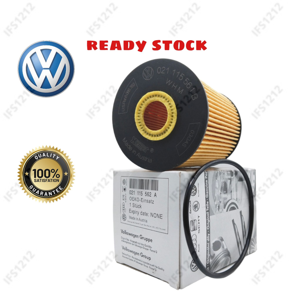 021115562กรองน้ํามัน VOLKSWAGEN GOLF JETTA PASSAT VR6 AUDI A8 Q7 CAYNNE VW