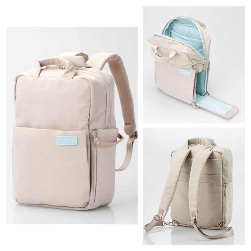 ของแท้ Elecom Off Toco Backpack Bag BM-OF05BE - Sand Beige (L Size)