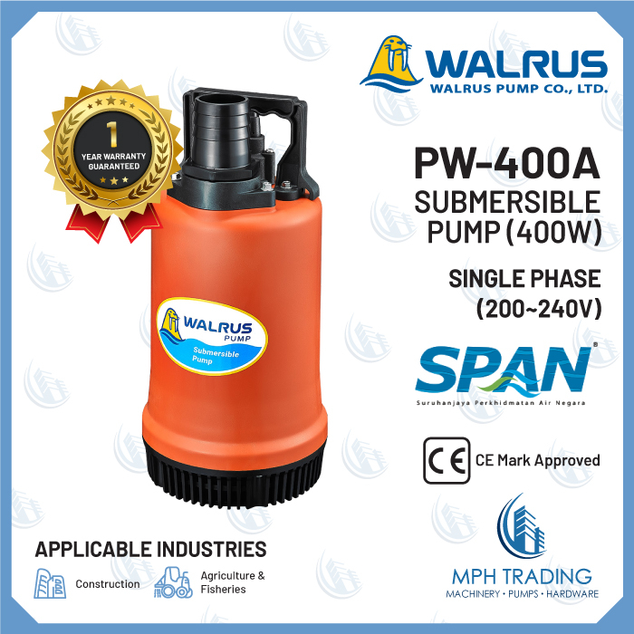 Walrus PW400A ปั๊มจุ่ม