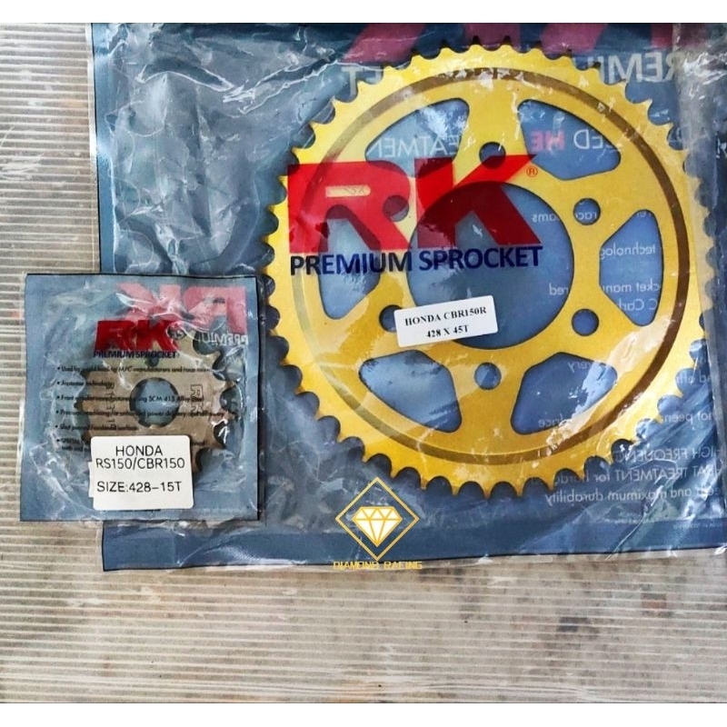 HONDA CBR150R CBR150 NEW 428 RK GOLD SPROCKET
