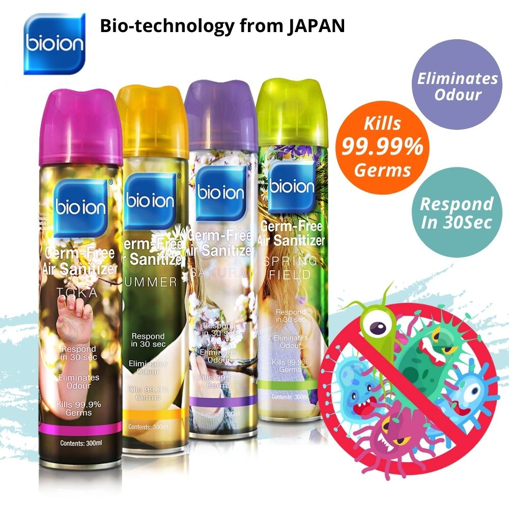 Bioion เชื้อโรค-ฟรี แอร์ ซานิไทเซอร์ 300ml