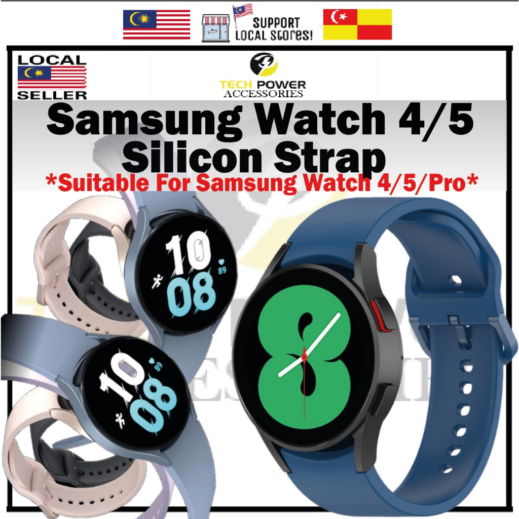 Samsung Galaxy Watch 5 /Watch 5 Pro /Watch 4 /4 Classic Official Silicon Strap,Tali Jam Samsung Watc