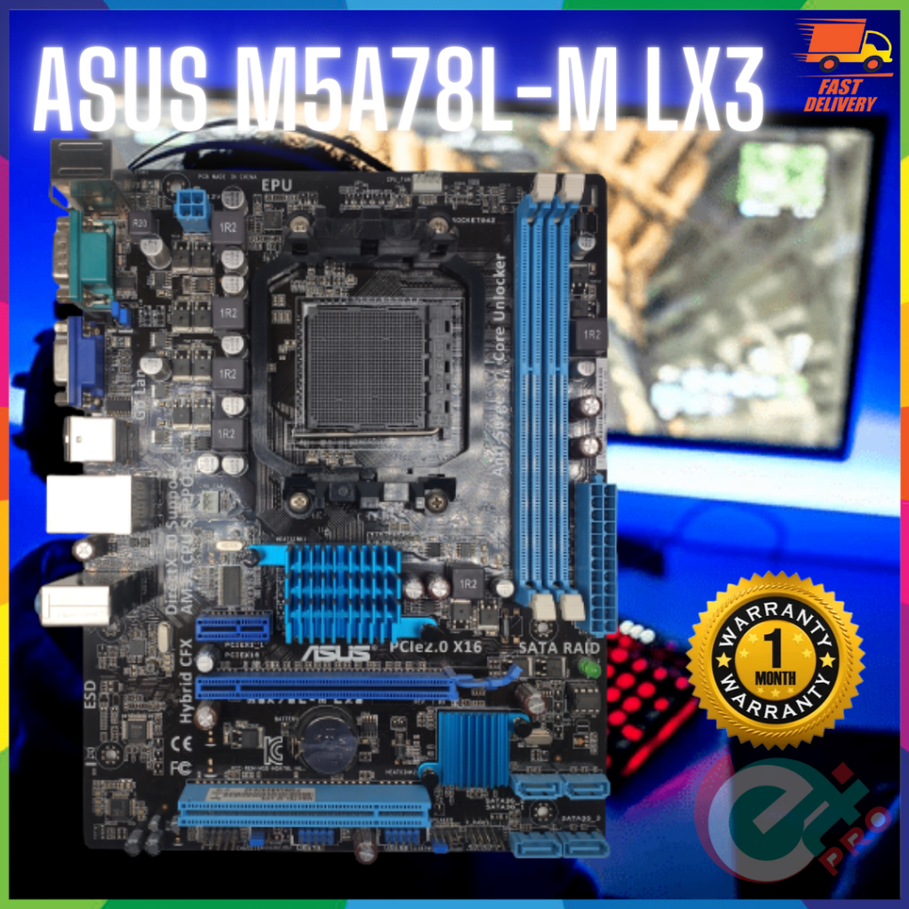 MOTHERBOARD ASUS M5A78L-M LX3 - REFURBISHED