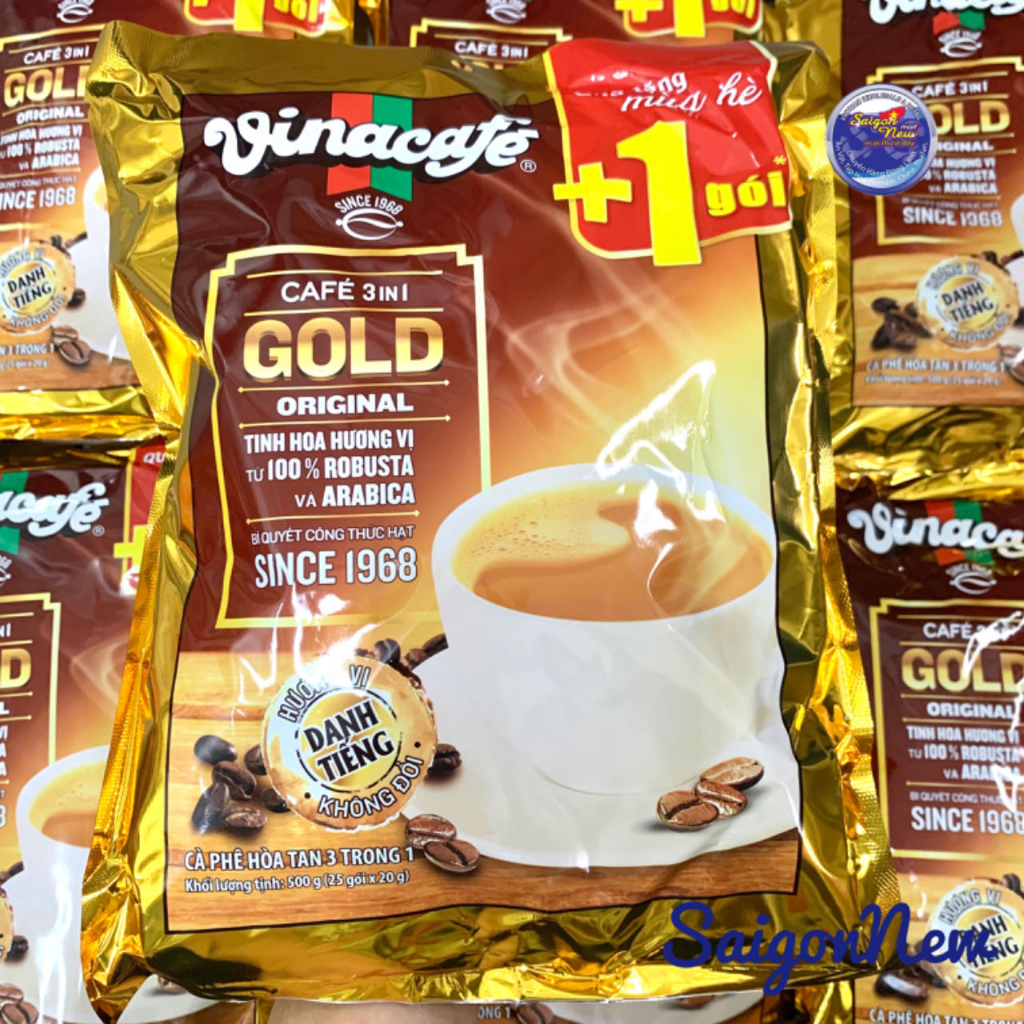 Vinacafe Gold 3 in 1 กาแฟสําเร็จรูปเวียดนาม 480gr