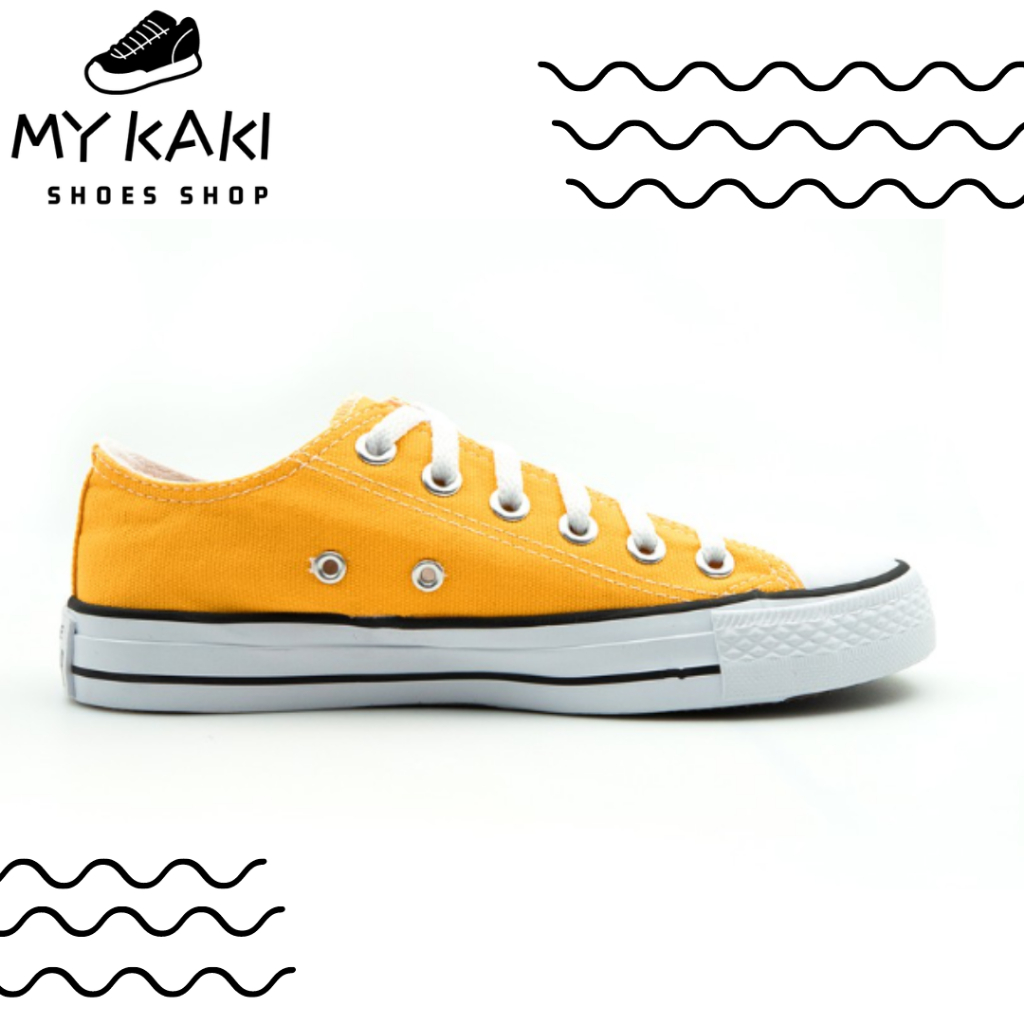 พิเศษ Converse All Star Evergreen สีม่วงสีชมพูสีเหลืองสีฟ้าผู้หญิงผู้ชายสเก็ตบอร์ดรองเท้า Unisex รองเท้าผ้าใบ converse Low Cut - รูปที่ 5