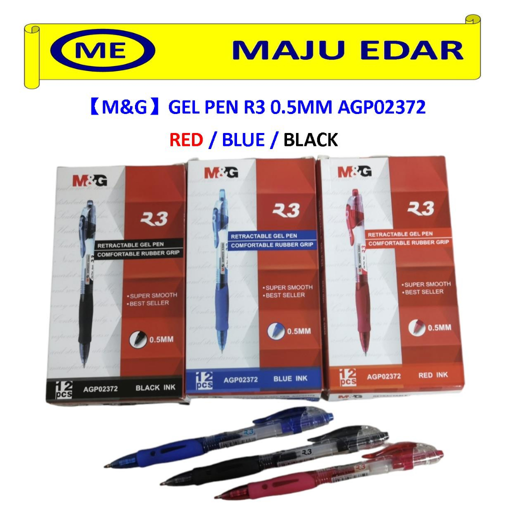 M&G ปากกาเจล R3 0.5 มม. 1 ชิ้น AGP02372