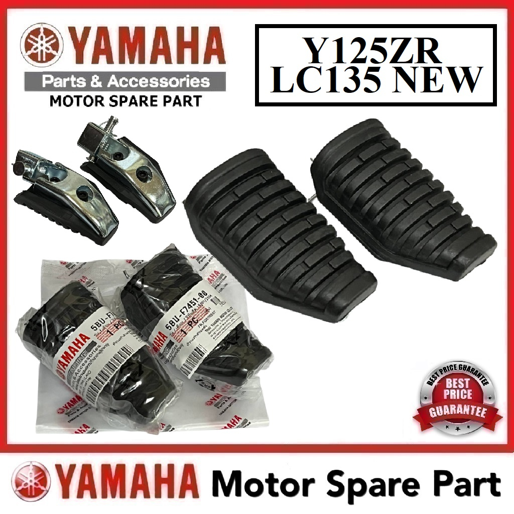 YAMAHA Y125ZR / LC135 ใหม่ FOOTREST SET 0 DEPAN PIJAK FOOT REST KAKI GETAH RUBBER Y125 Y125Z 5SPEED 