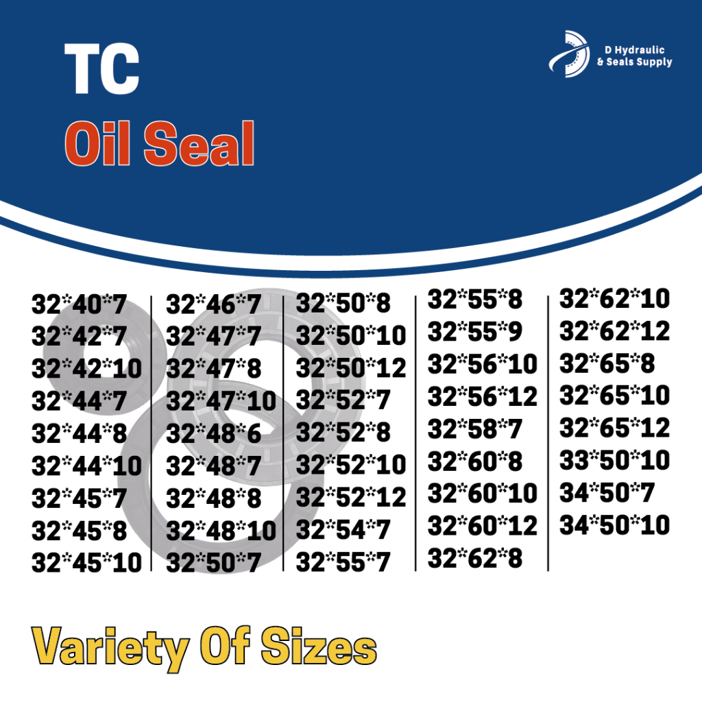 NBR TC OIL SEA 32,33,34 (ID) ซีลน้ํามัน NBR TC (TC32X55X7/32X47X7/32X45X8/32X45X7/32X47X10/32X50X7/3