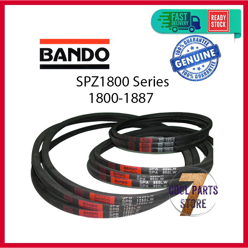BANDO SPZ1800 SPZ1812 SPZ1816 SPZ1832 SPZ1837 SPZ1841 SPZ1850 SPZ1857 SPZ1862 SPZ1867 SPZ1887 V เข็มขัด - BANDO