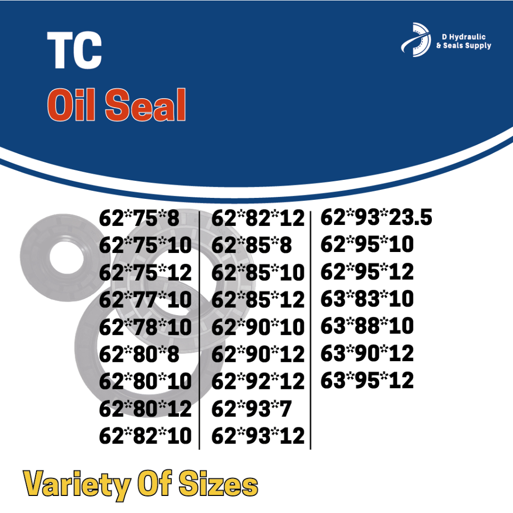 NBR TC ซีลน้ํามัน 62,63 (ID) ซีลน้ํามัน NBR TC (TC62X82X10/62X92X12/62X85X12/62X85X8/62X85X10/62X90X