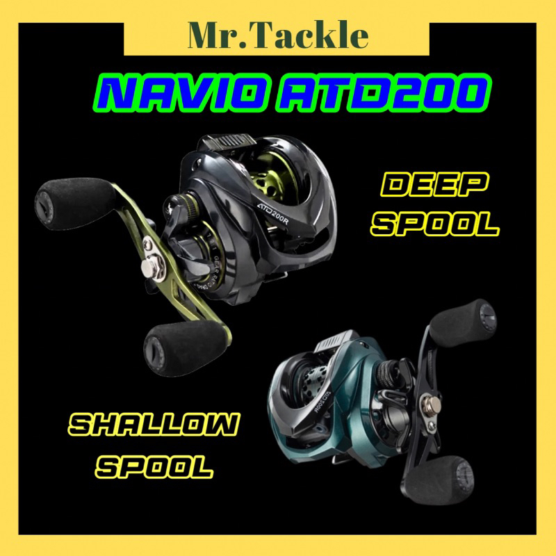 MR.T Navion ATD200 Mesin BC Reel Baitcasting Fishing Reel 7:2:1 น้ําหนักเบาหล่อ Reel Pancing Reel