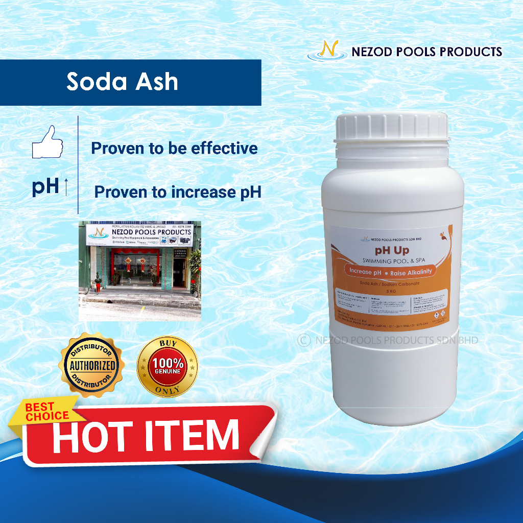 SODA ASH – PH UP – 5KG-NEZOD POOLS