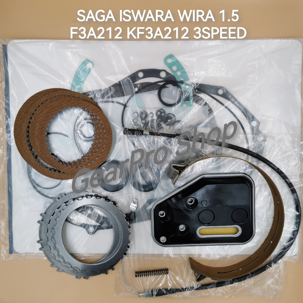 Proton Saga Iswara Wira 1.5 F3A212 KF3A212 เกียร์อัตโนมัติชุดซ่อมเกียร์ยกเครื่องพร้อมแผ่นเหล็กชุด