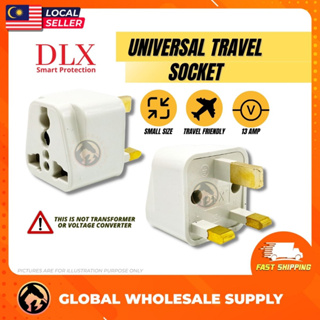 Dlx อะแดปเตอร์ปลั๊กแปลงไฟฟ้า 3 Pin [308]