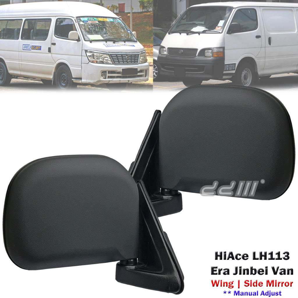 Toyota Hiace LH113 LH112 LH172 RZH112 กระจกมองข้างประตู Cermin Sisi Manual Era Jinbei Van (1 ชิ้น/1 คู่)