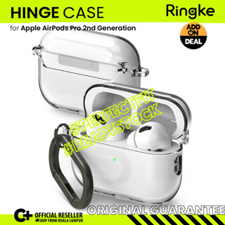 Ringke [HINGE CASE] เคสหูฟัง แบบใส ไร้รอยต่อ สีเหลือง สําหรับ AirPods Pro 2