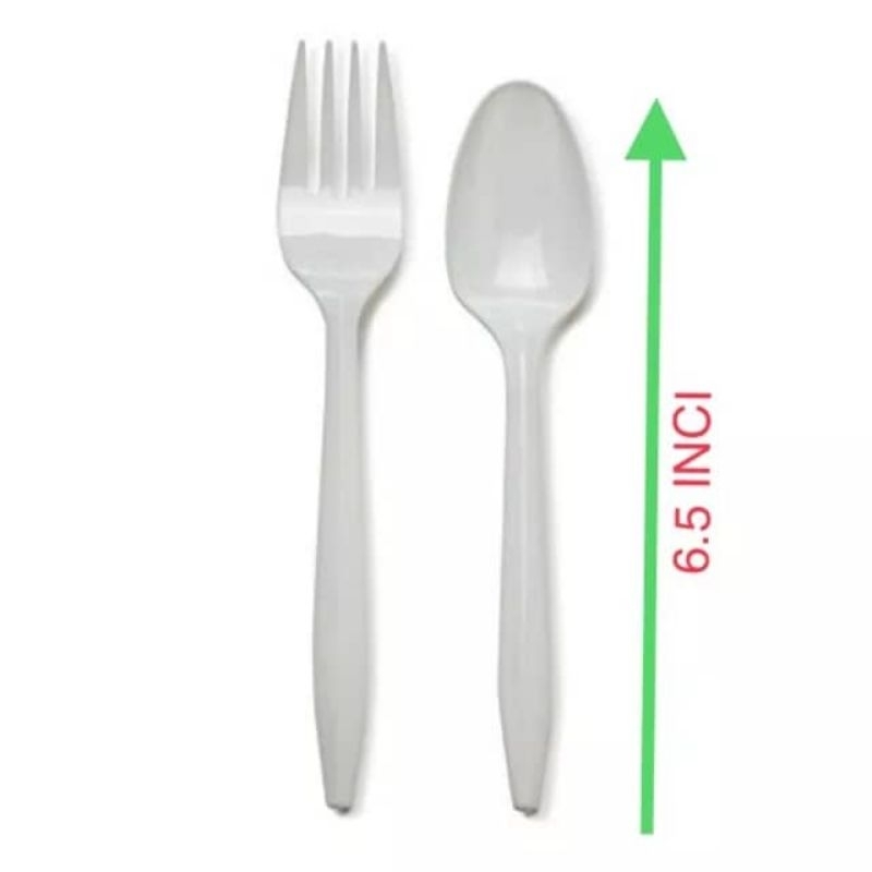 SUDU PLASTik/GARFU PLASTik/PLASTIC SPOON/PLASTIC FORK