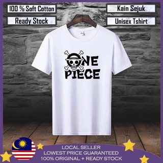 เสื้อยืดผ้าฝ้าย 100% พิมพ์ลาย One Piece Baju Lelaki Baju Viral Lelaki พรีเมี่ยม สําหรับผู้ชาย