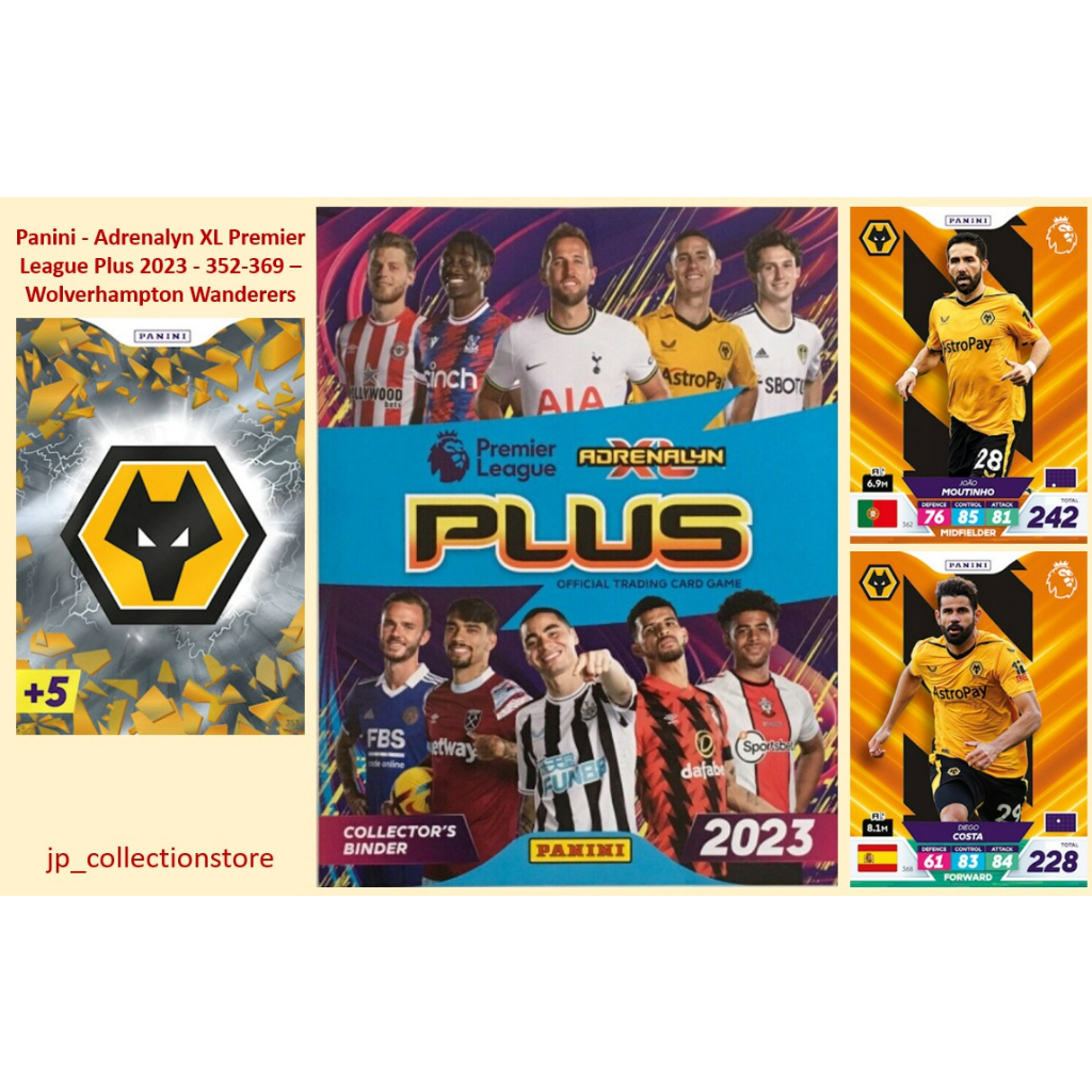 [Wolverhampton Wanderers] Panini - Adrenalyn XL Premier League Plus 2023 - 352-369