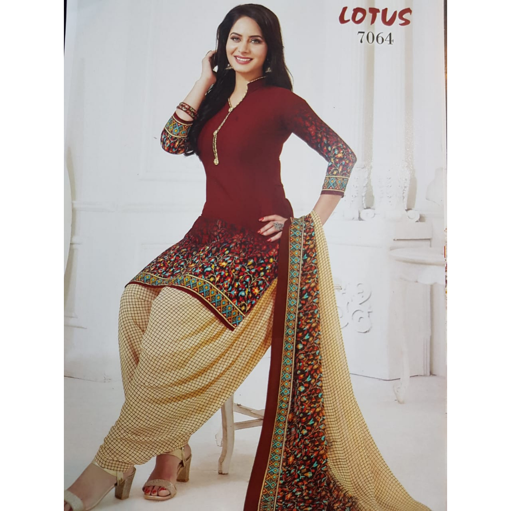 PUNJABI SUIT MATERIAL 7064 นุ่ม