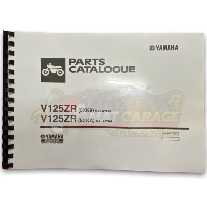 YAMAHA 125ZR PARTS CATALOGUE (5XK9) (5XKA) OCTOBER 2013