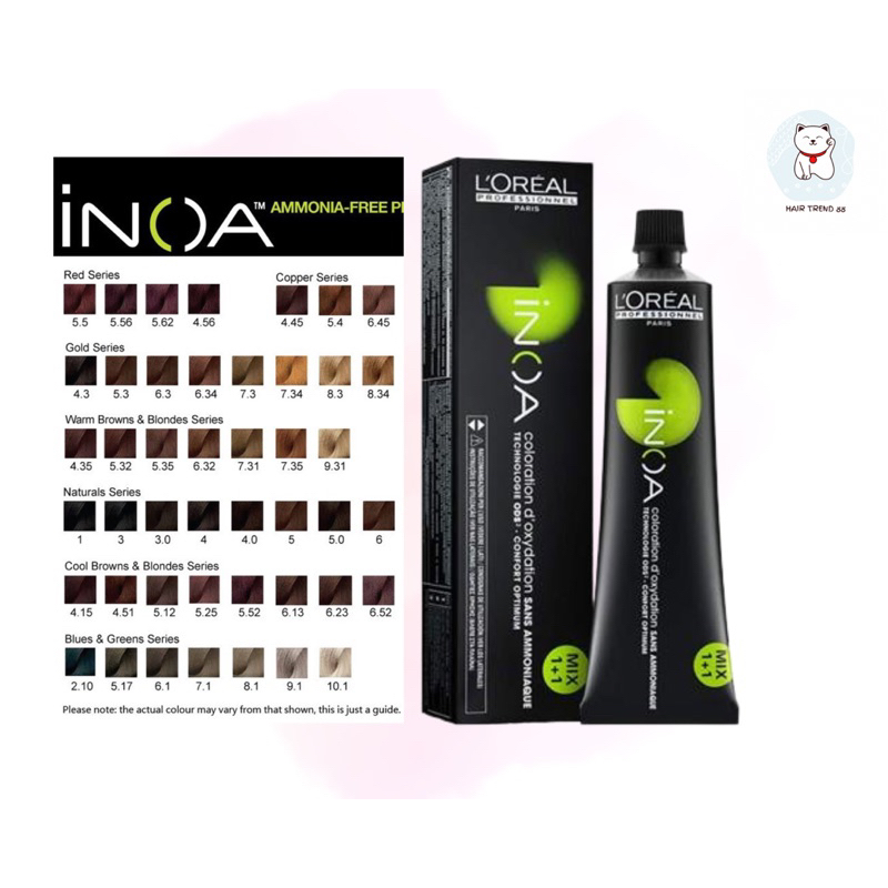 Rdy Loreal Inoa Ammonia Free Permanent Hair Color - 60g