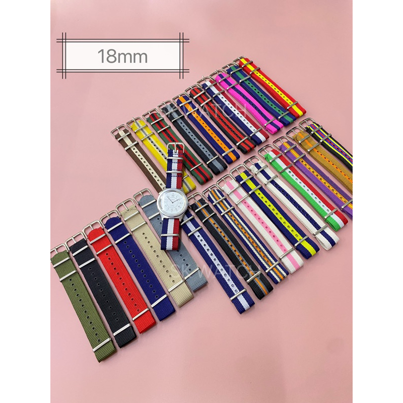 ( 18mm ) Nylon Strap / Watch Strap / Tali Nato