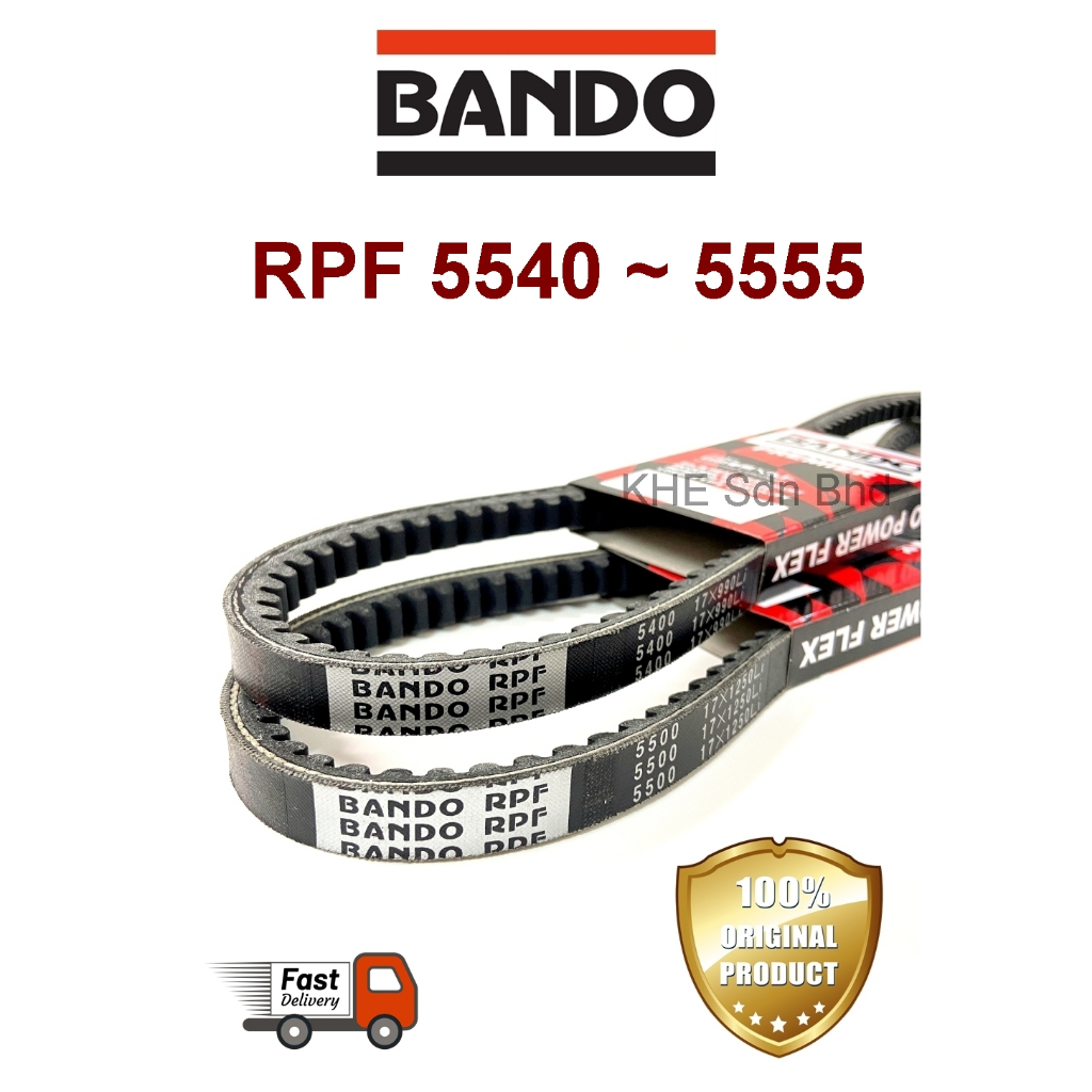 Bando RPF 5540 5545 5550 (17 x 1350 1360 1370 Li) BX Raw Edge Cog พัดลมเข็มขัด RECMF 8540 8545 8550