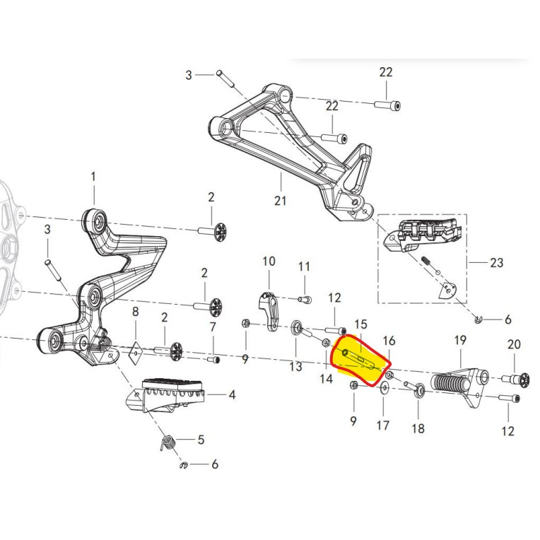 อะไหล่ QJMOTO SRT800 PEDAL