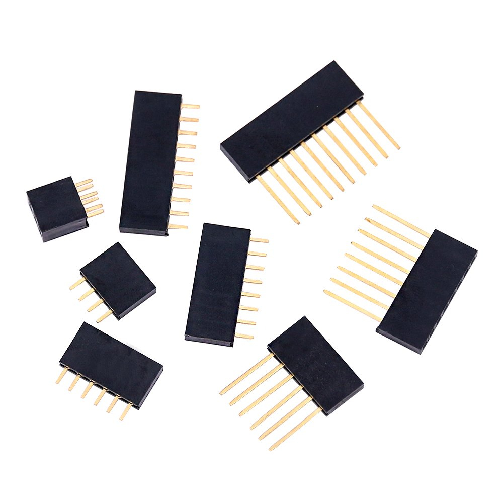 2.54 มม. Pin Header Straight Female Pin Header - หมุดสั้นและหมุดยาว - 1x2P ถึง 1x20P