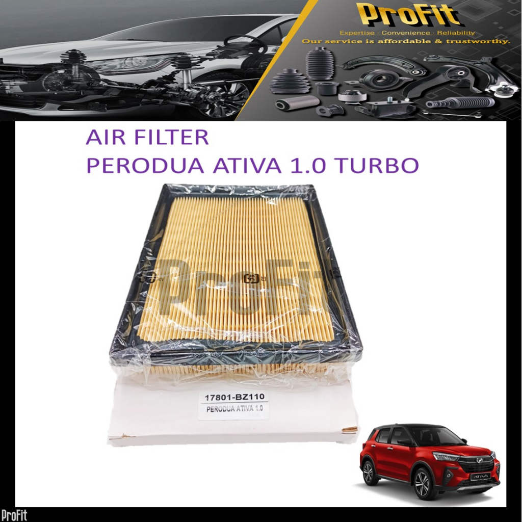 PERODUA ATIVA 1.0 TURBO ENGINE AIR FILTER -17801-BZ110 GOOD QUALITY !