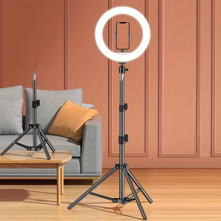 [ Offer ] READY STOCK Ring Light 26CM(10inch) 33CM(12inch) , 3D LED selfie ring light with tripod 2.1m + phone holder