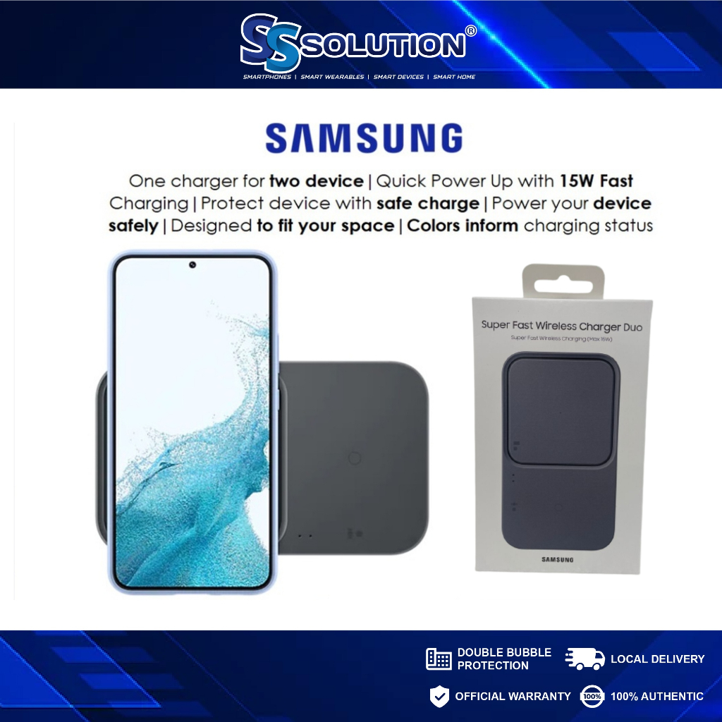 Samsung เครื่องชาร์จไร้สาย แบบเร็วพิเศษ Duo 15W &amp; 9W