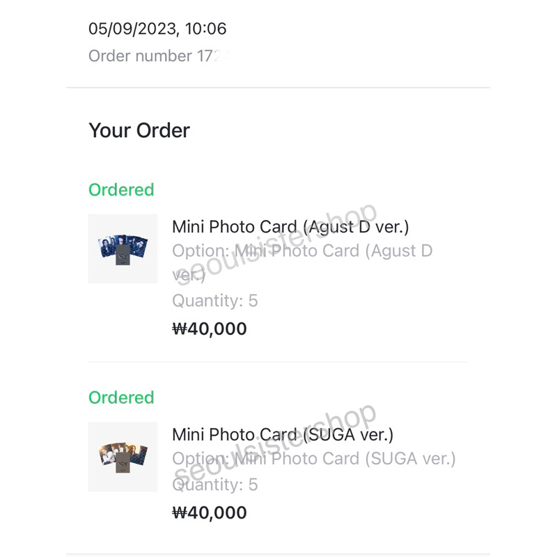 SUGA AGUST D D-DAY TOUR สินค้าอย่างเป็นทางการ