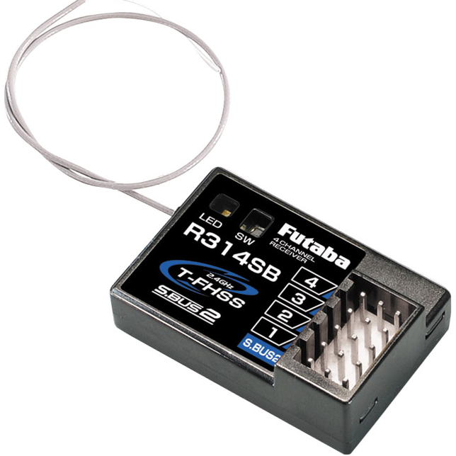 Futaba R314SB 4 ช่อง 2.4GHz T-FHSS Receiver สําหรับ 3PV 4PV 4PM 4PLS 4PX 4PXR 7PX 7PX