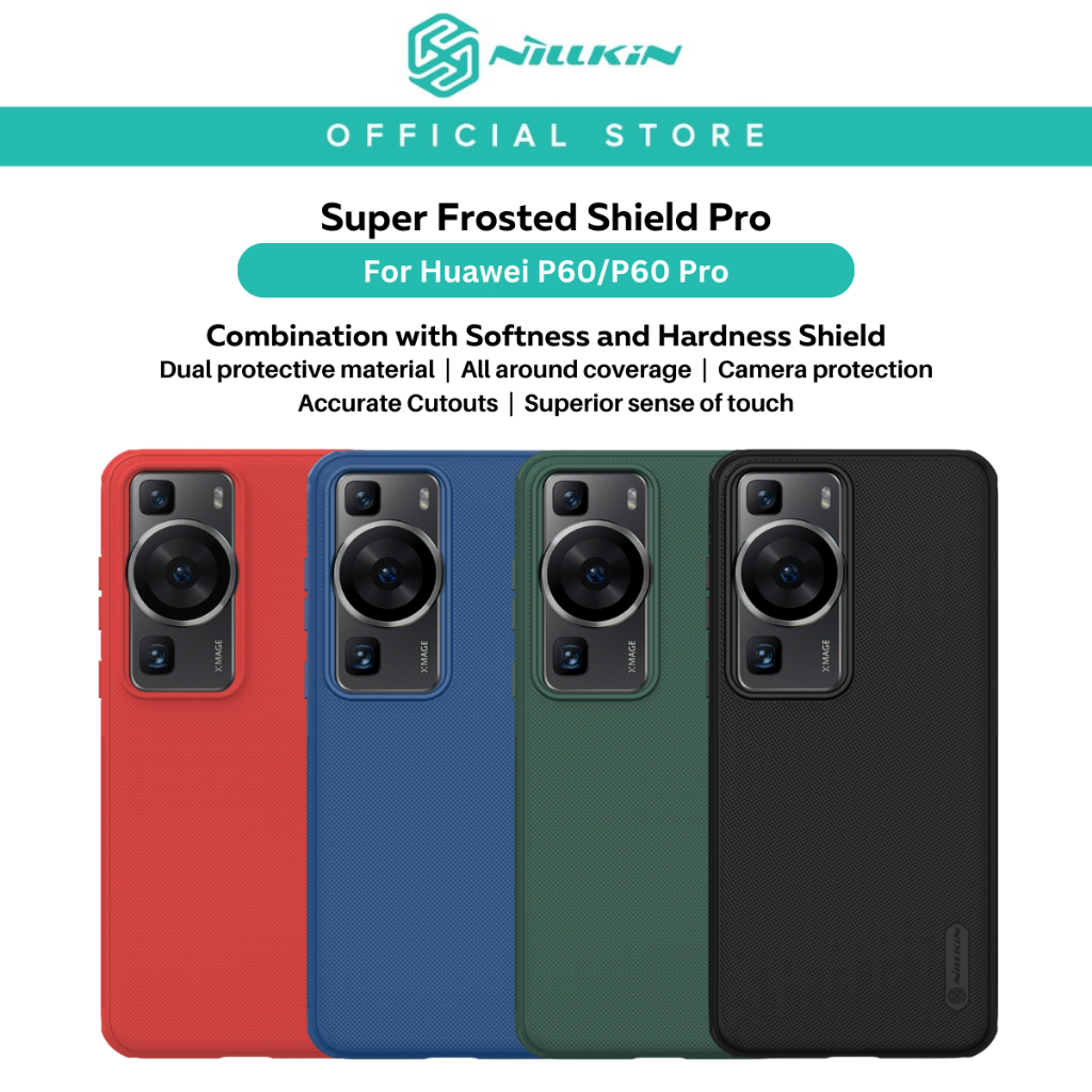 Nillkin Super Frosted Shield Pro Matte cover case สําหรับ Huawei P60/P60 Pro เคสโทรศัพท์ลายนิ้วมือ