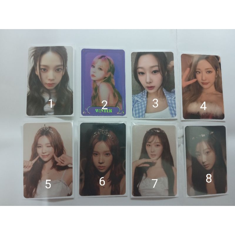 [AESPA] Aespa Pink Christmas / Fortune card / Season Greeting Photocard