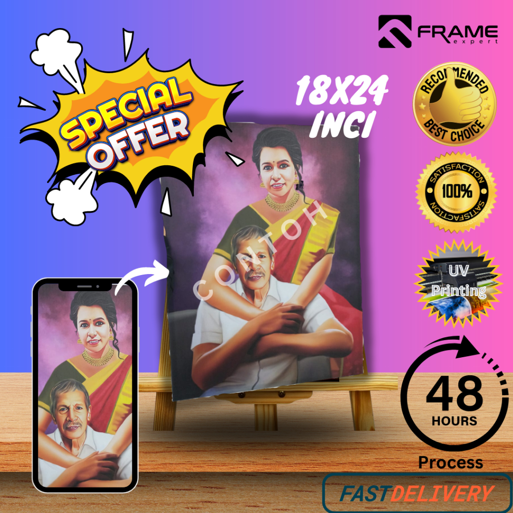 FRAME PREMIUM 18X24 INCI FRAME ROSAK BATI BARU PREMIUM FRAME FAST RESPOND SELLER