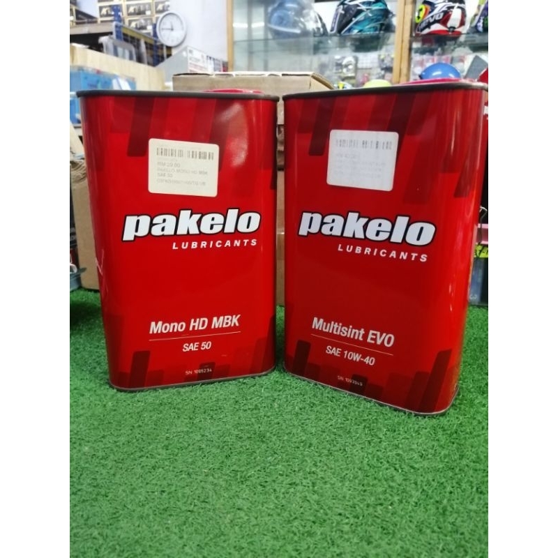 PAKELO น้ํามันหล่อลื่น SAE 50 SAE 10W40 (สกู๊ตเตอร์) มอเตอร์น้ํามันเครื่อง Minyak Hitam