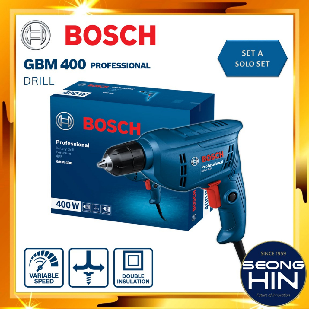 สว่านโรตารี่ Bosch GBM400 / Mesin Gerudi GBM 400 ( เปลี่ยน GBM350 )