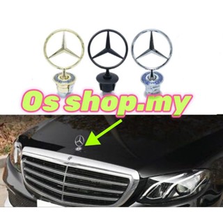 โลโก้สัญลักษณ์ฝากระโปรงหน้า สําหรับ Mercedes Benz C Class E Class S Class W124 W202 W210 W140 W204 W212 W211E200 C200 S280 CLK200