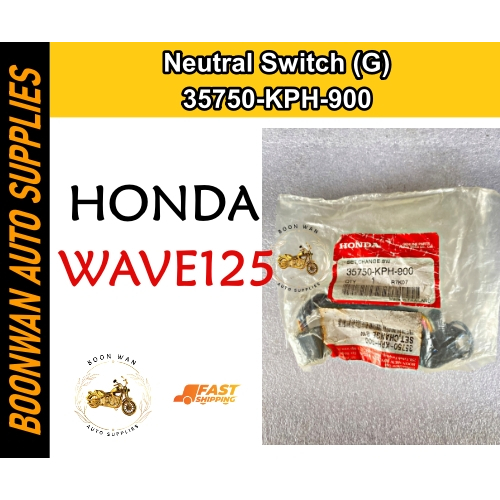 35750-KPH-900 Neutral Switch G) Honda Wave125