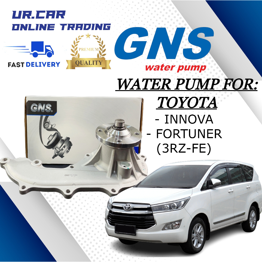GNS ปั๊มน้ํา TOYOTA INNOVA , FORTUNER (3RZ-FE) คุณภาพสูง 100% ใน