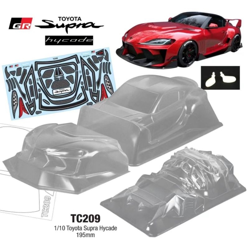 TEAM C TC209 1/10 TOYOTA SUPRA HYCADE WB247mm/ 195mm