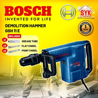 SYK Bosch GSH11E GSH 11E  Professional Heavy Duty Demolition Hammer Electric Concrete Breaker Hacker - 0611316706