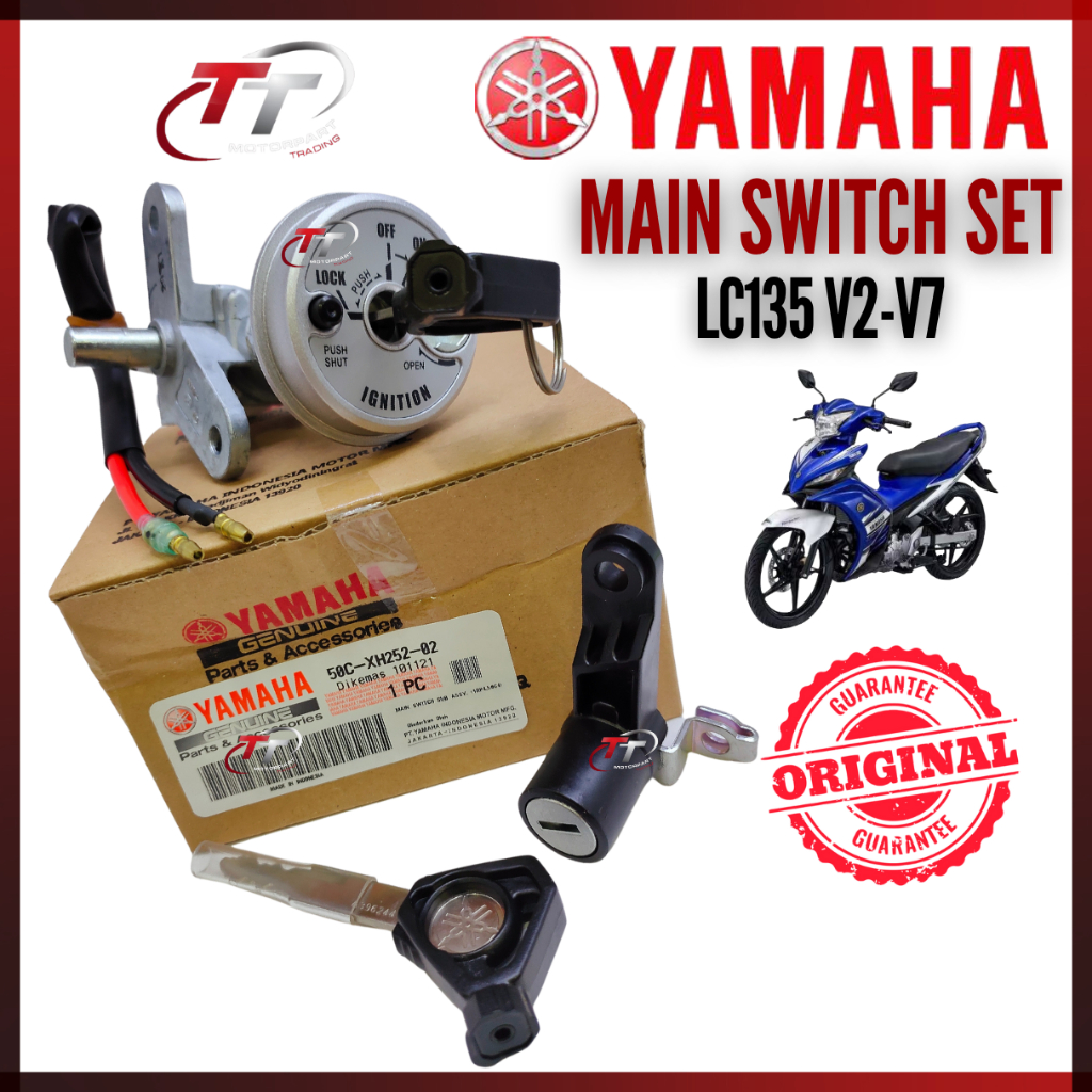 LC135 V2 V3 V4 V5 V6 V7 LC 135 KEY SET สวิตช์หลัก KUNCI LOK LOCK COMPLETE SET 50C-XH252-02 YAMAHA