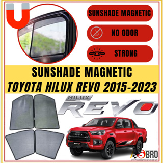 ม่านบังแดดแม่เหล็ก ป้องกันแสงสะท้อน สําหรับรถยนต์ Toyota Hilux Revo จํานวน 4 ชิ้น