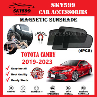 ม่านบังแดดแม่เหล็ก สําหรับ Toyota Camry 2018-2023 [4 ชิ้น]