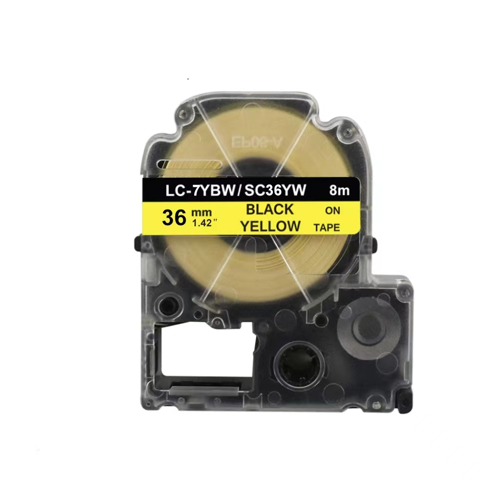1PCS 36mm เทปฉลากเข้ากันได้กับ Epson เทปฉลาก SS36KW LW-400 LW-500 LW-600P LW-700 LW-900P LW-1000P